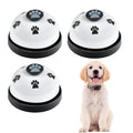 Lcckyeng 3 Pack Dog Doorbells, Pet Training Bells for Outside Potty Training and Communication, Bell for Dog Cat Puppy Interactive Toys (White, 3 Pack)