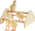 YLSURNY Baby Chicken Perch Strong Pine Wooden Chick Jungle Gym Roosting Bar, New-gen Durable Chicken Perch Toys for Coop and Brooder 7.9 X 6.9 X 4.14’’ Chicken Perch(Can be Used for Baby Turkeys)