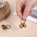 Styquenzer Copper Bell for Dog Collar, 4 PCS Brass Dog Bells Extra Loud Collar Bell for Pet Tracking Anti Lost Training Pets Pendant Accessories Anti Theft Bells for Little Dogs & Cats
