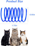 ISMARTEN 100 Pack Pet Wide Colorful Springs Cat Toys Plastic Coil Spiral Springs for Cat Kitten Pets (Random Color)