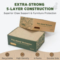 6 Pack Cat Scratch Pad with Nested Boxes, Space-Saving Cat Scratcher Set