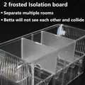 Tfwadmx Fish Breeding Box, 3 Rooms HD Aquarium Breeder Box with Suction Cups Hatchery Acrylic Fish Incubator Isolation w