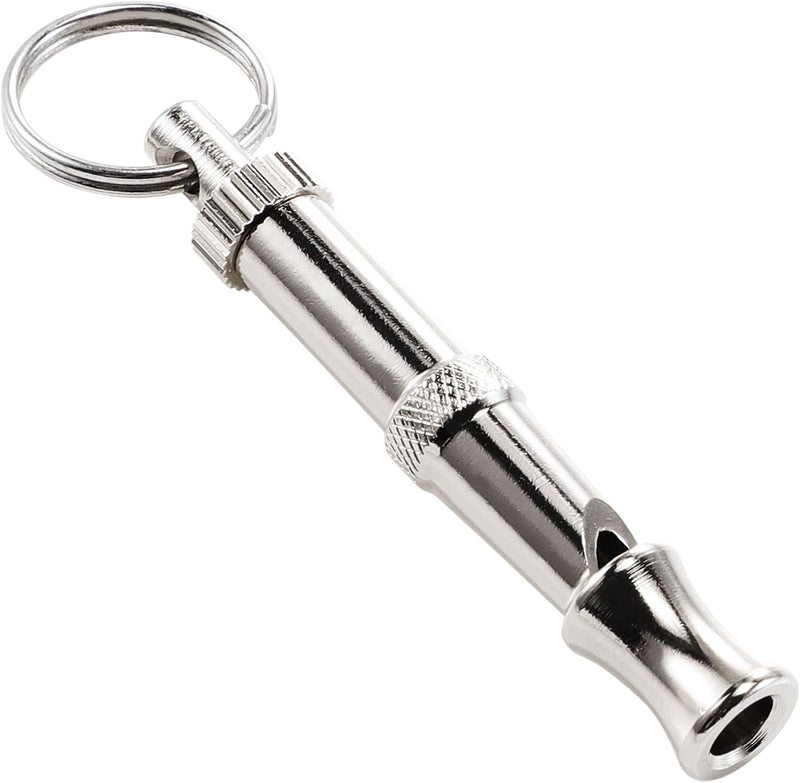 uxcell 1PC Dog Whistle to Stop Barking, Adjustable Sound Pitch Dog Whistle with Keychain, Professional Recall Pet Puppy 