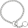 TagME Chain Choke Collar for Dogs, No Pull Slip Training for Small Dogs