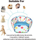 Portable Small Animals Playpen, Outdoor/ Indoor Pop Open Pet Exercise Fence, Guinea Pig Accessories Metal Wire Yard Fenc