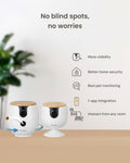 Furbo [New Mini 360° Camera + Mini Cam [New Subscription Required at Setup] (2-Camera Bundle Nanny Subscription): Pet Sa