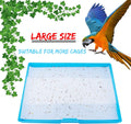 100 Pcs Large Size Bird Cage Liner Papers, Non-Woven Bird Cage Liners, Precut Absorbent Pet Cages Cushion (22.8 inch x 10.6 inch)