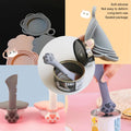 CUITIBI Small Spatula For Short Can, Cat Food Scoop, Wet Food Spoon For Dog Or Cat, Open Canned With Spatula, Manual Can Opener(Gray Spoon)