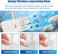 200L/H Submersible Water Pump Ultra Silent USB Small Fountain Pump with 2 Nozzles for Aquarium Fish Tank Fountain Hydrop
