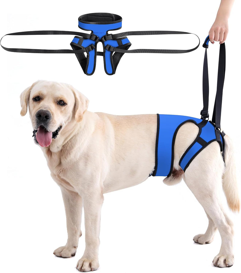 LIANZIMAU Dog Sling for Large Dogs Adjustable Hind Leg Support Lift Harness Senior Canine Mobility Aid Carrier for Back 