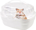 Hamster Carrier Cage with Water Bottle,Portable Hamsters Travel Cage Plastic Guinea Pig Carrying Cases Small Animal Carr