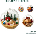 Creative Acrylic Hanging Wall Mounted Fish Tank, Hanging Bowl for Water Plants, Wall Fish Bubble Tank, Hydroponic Air Pl