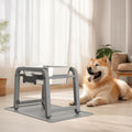 TIDANT 1.2 Gallon Elevated Large Dog Water Bowl with Mat, 4 Height Adjustable 12-17", Raised Dog Water Bowl Stand for Large Breed