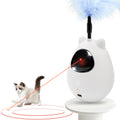 Simxihong Cat Toy, Cat Toys for Indoor Cats, Cat Laser with 3 Speed Modes and 3 Adjustable Rotation Ranges, Feather Interactive Wobble Toy for Bored Indoor Adult Cats and Kittens