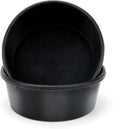 2Pcs Rubber Feed Pan, 1 Gallon Horse Feed Bucket