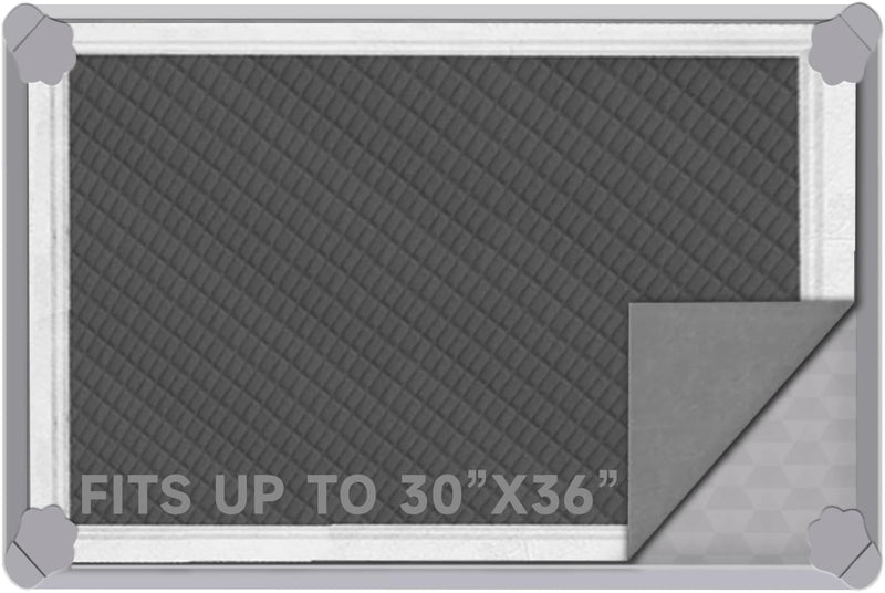 Pee Pads Tray 30 X 36 Inches, Silicone Dog Bedpan Tray, High Edge Puppy Pad Holder Tray for Easy to Clean and Spill Free
