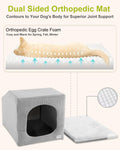 Hovicaed Indoor Dog House Small Sized Dog Tent with Dog Cave Bed 26x20ines