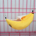 ISMARTEN Banana Bed House, Hammock for Small Animal, Warm Bed House, Cage Nest for Sugar Glider Hamster Small Bird Pet (
