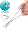 Luxiv Aquarium Aquascape Tools Kit, 6 in 1 A Aquatic Plant Aquascaping Tool Stainless Steel Tweezers Scissors Spatula fo