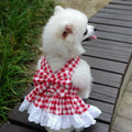 Plaid Pet Dress - Cute Dog & Cat Checkered Outfit