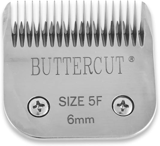 Geib Buttercut Stainless Steel Dog Clipper Blade, Size-5F, 1/4-Inch Cut Length,Red
