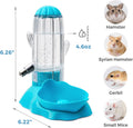 Vannon 2-in-1 Hamster Water Bottle & Food Feeder, 4.6oz/130ml Top-Fill Small Animal Cage Water Dispenser & Food Dish, BP