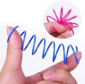 Andiker Interactive Cat Spiral Creative Spring Toy to Kill Time and Keep Fit, Sturdy and Heavy Plastic for Swatting, Biting, Hunting Kitten Toys, Colorful, 12 pcs