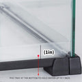 REPTI ZOO Full Glass 15 Gallon Reptile Tank, Medium Reptile Terrarium for Gecko Hermit Crab Hognose Snake etc, Top Scree