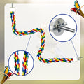 Bird Bungee Climbing Swing - Colorful Parakeet Rope Perch (23.6 Inches)