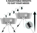 Premium Elevated Portable & Foldable Dog Bathtub – 5 Adjustable Heights for Back-Friendly Grooming. Portable Indoor/Outd