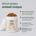 Aniwell Feline Itch Relief Cat Allergy Relief & Itchy Skin Supplement for Cats | Omega-3s & Calendula | Cat Vitamin | Seasonal Allergy Relief | Soft Cat Chews | for Kittens & Adult Cats