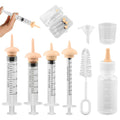 XuYelora Pet Nursing Kit, Silicone Pet Feeding Bottles Set with Nursing Nipples & Formula Dispenser & Liquid Syringes, for Newborn Kittens, Puppies, Squirrels, and Other Small Animals