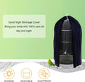 Black Round Dome Top Bird Cage Cover Shield,Birdcage Light Covers Skirt Accessories Screen,Parakeets Lovebirds Budgies F