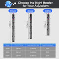 MQ Submersible Aquarium Heater Auto Thermostat, 300W Fish Tank Heater for 35-60 Gallon with LCD Digital Aquarium Thermom