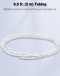 Pawfly Aquarium Airline Tubing 6.5 Feet Standard 3/16" Aquarium Tubing for Fish Tank Air Pump, Flexible Kink-Resistant P