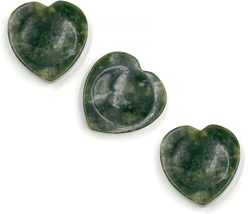 Connemara Marble 3 Heart-Shaped Worry Stones