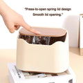 Cat Litter Trash Can Mini Countertop Trash with Press Type Lid Cat Poop Trash Can Includes 60 Refill Bags