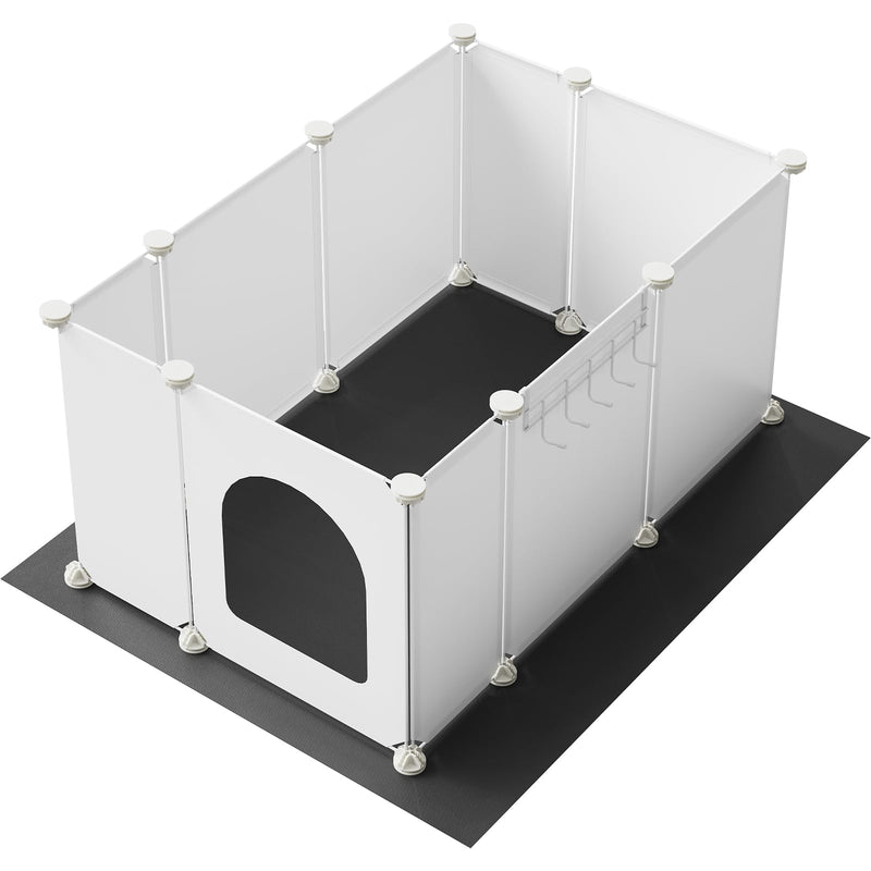 HOOBRO Cat Litter Box Enclosure with Large Oxford Mat, Extra Large Litter Box Shield with Row-Hook, 30.3
