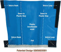 SHOOFLY Horse Leggins, Patented Loose Fitting Boots, Breathable Plastic Mesh (Blue/Large)