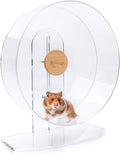 Niteangel Silent Hamster Exercise Wheel - Dual-Bearing Quiet Spinning Acrylic Hamster Running Wheel for Hamsters, Gerbil
