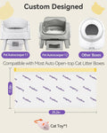 120 Count Cat Litter Box Bags Compatible with PetPivot AutoScooper 11/12