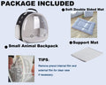 Portable Small Animal Backpack Travel Breathable Pet Carrier Bag Cages for Guinea Pig, Rabbit, Bearded Dragon, Squirrel,