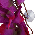 2 Pack Realistic Silk Hanging Plants for Reptile Terrarium, Non-Toxic Artificial Pink Decor, Safe Habitat for Bearded Dr