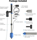bedee Aquarium Vacuum Gravel Cleaner, 24W Electric Fish Tank Cleaner Vacuum, 6 in 1 Multifunctional Aquarium Cleaner for
