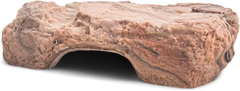 Fluker's Reptile Rock Cave with Basking Area, Natural Looking Rock Cave for All Reptiles, Amphibians and Arachnids