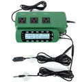 REPTI ZOO Reptile Digital Thermometer Hygrometer Controller for Tank Terrarium - Waterproof Reptile Timer with Thermosta