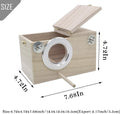 PINVNBY Parakeet Nesting Box Bird House Wood Breeding Box Parrots Mating Box for Lovebirds Budgie Finch Cockatoo Canary and Medium-Sized Birds(S)