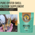 Scratch and Peck Oyster Shell Supplement - 4 lb Bag - Natural Calcium Boost for Healthy Eggshells in Chickens and Ducks, Sustainably Sourced Pure Flaked Oyster Shell