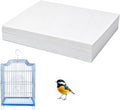Bird Cage Liner Papers,50 PCS Disposable Cage Paper Liners,Precut Absorbent Cushion Pad Mat Accessories for Pet Bird(11.