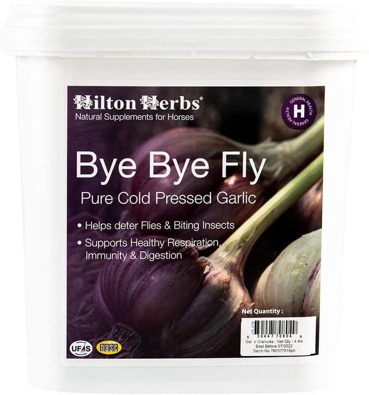Hilton Herbs Pure Garlic Granules for Horses, Equine Respiratory and General Wellness Support, Food-Grade Garlic with 15